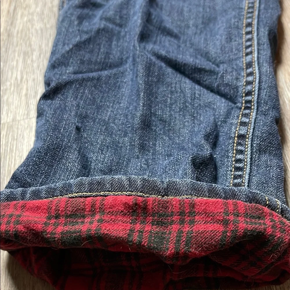 Eddie Bauer Flannel Lined Women's Relaxed Fit Straight Leg Jeans Size 10 - Picture 6 of 15